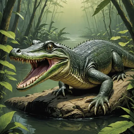 Гавиалы: загадочные обитатели рек с уникальной длинной челюстью